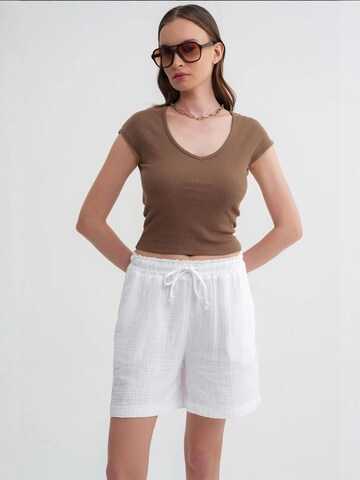MixRay Broek in Wit: voorkant
