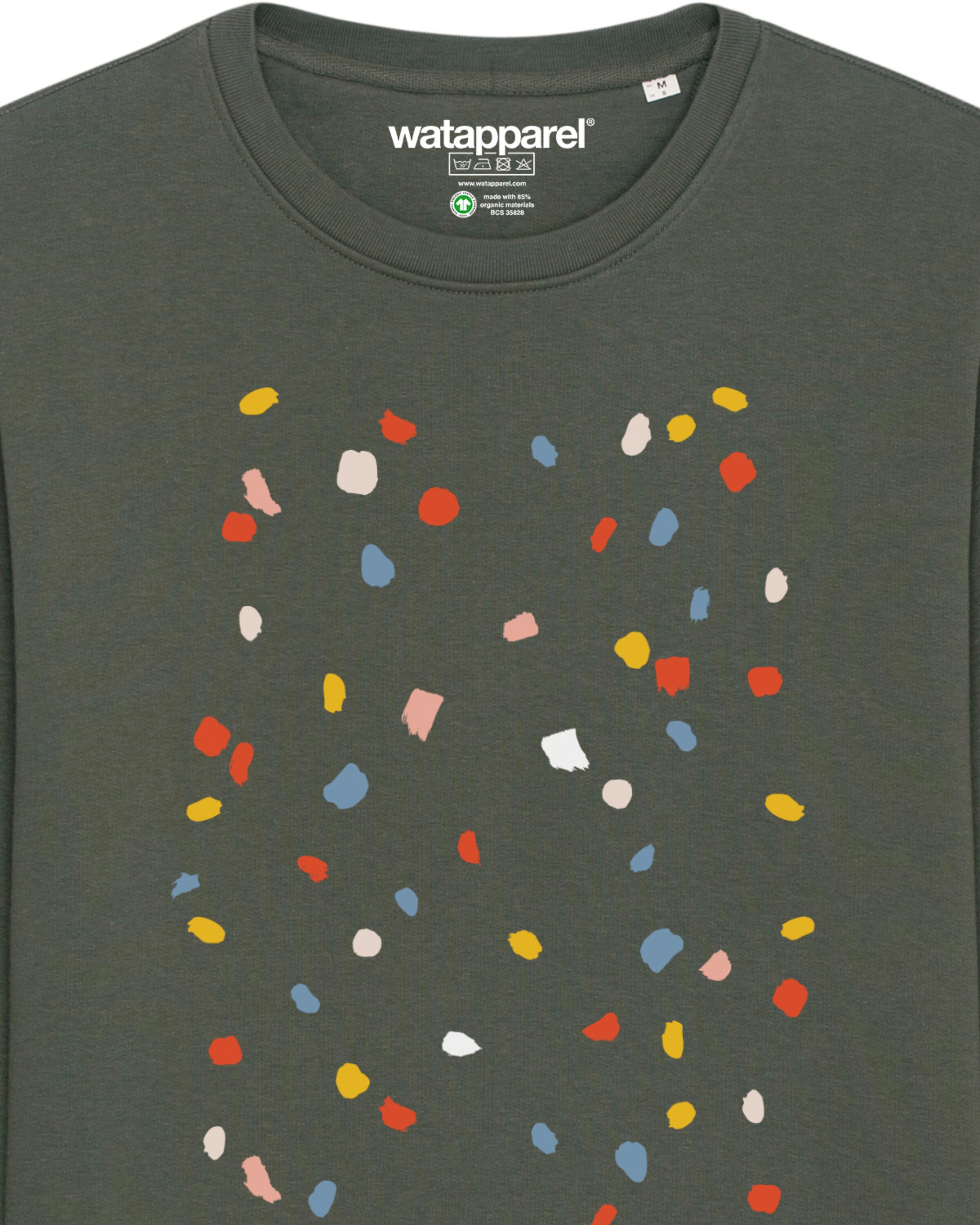 Sweat-shirt 'This is Art' Watapparel en vert