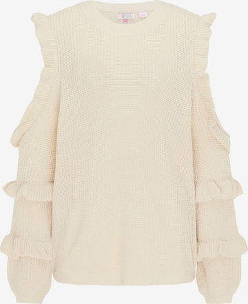 IZIA Sweater in White: front