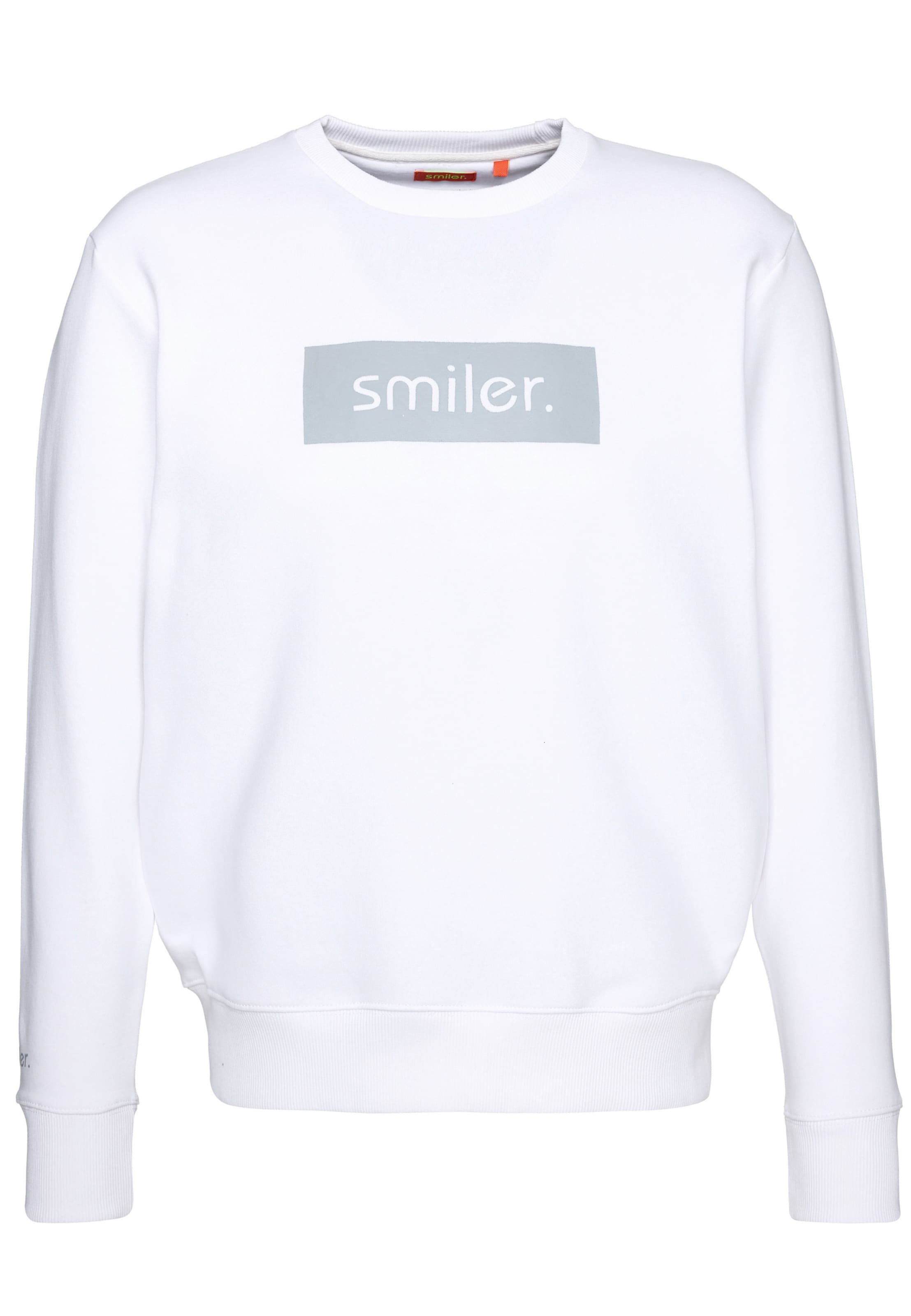 smiler. Sweater 'Cuddle' in White: front