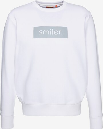 smiler. Sweater 'Cuddle' in White: front
