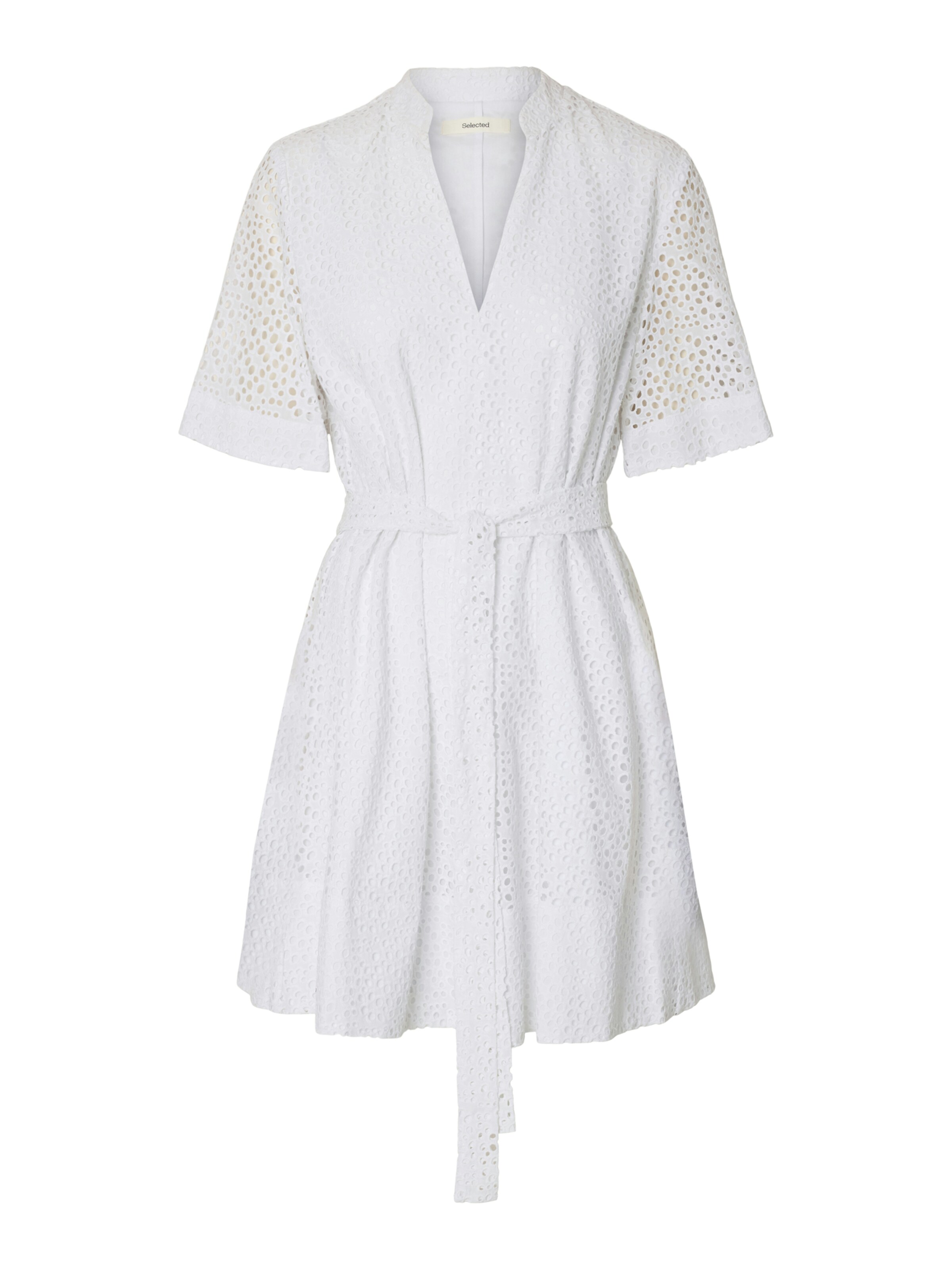 SELECTED FEMME Jurk 'SLFLAERKE' in Wit: voorkant