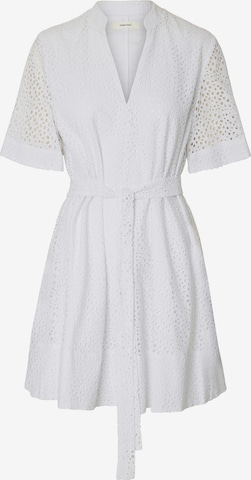 SELECTED FEMMEHaljina 'SLFLAERKE' - bijela boja: prednji dio