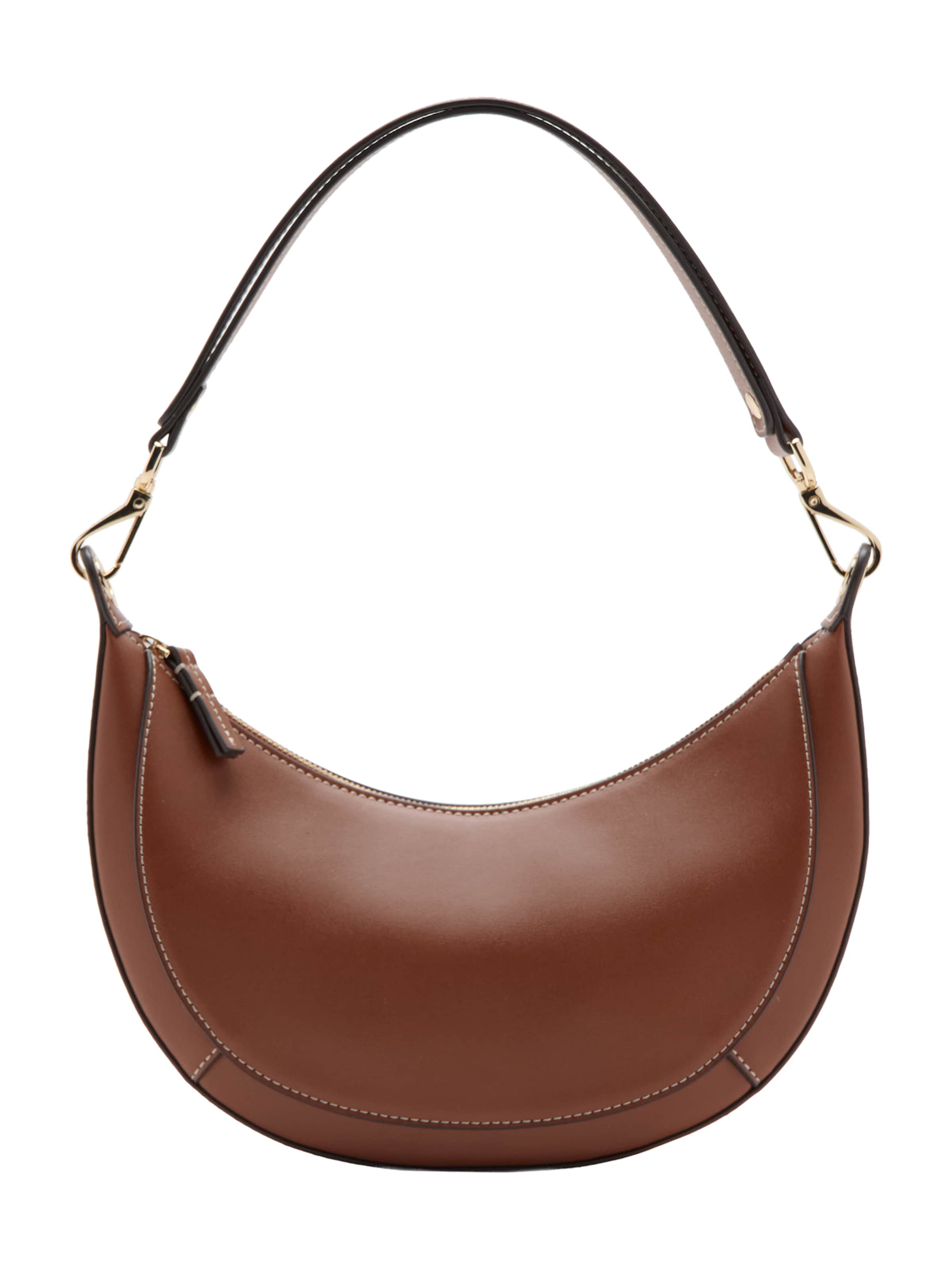 MANGO Schultertasche 'COMO' in Braun: Vorderseite