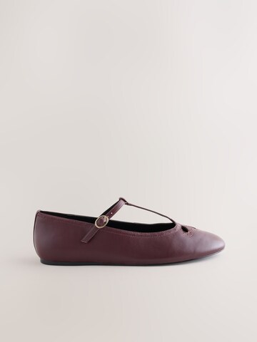 Next Ballerina met riempjes in Rood