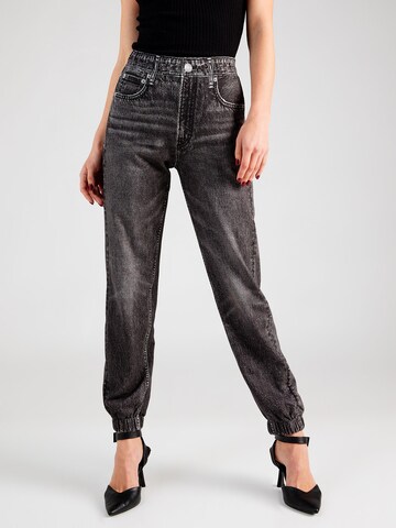 rag & bone - Tapered Vaquero 'MIRAMAR' en negro: frente