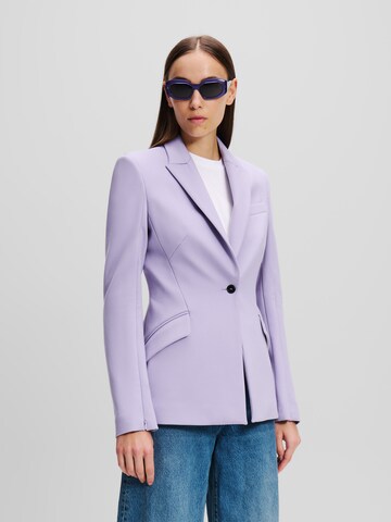 Blazer 'Punto' di Karl Lagerfeld in lilla: frontale