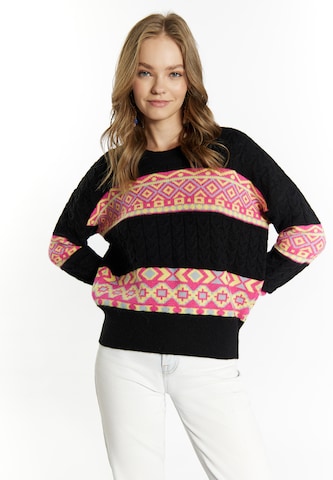 Pull-over IZIA en noir : devant