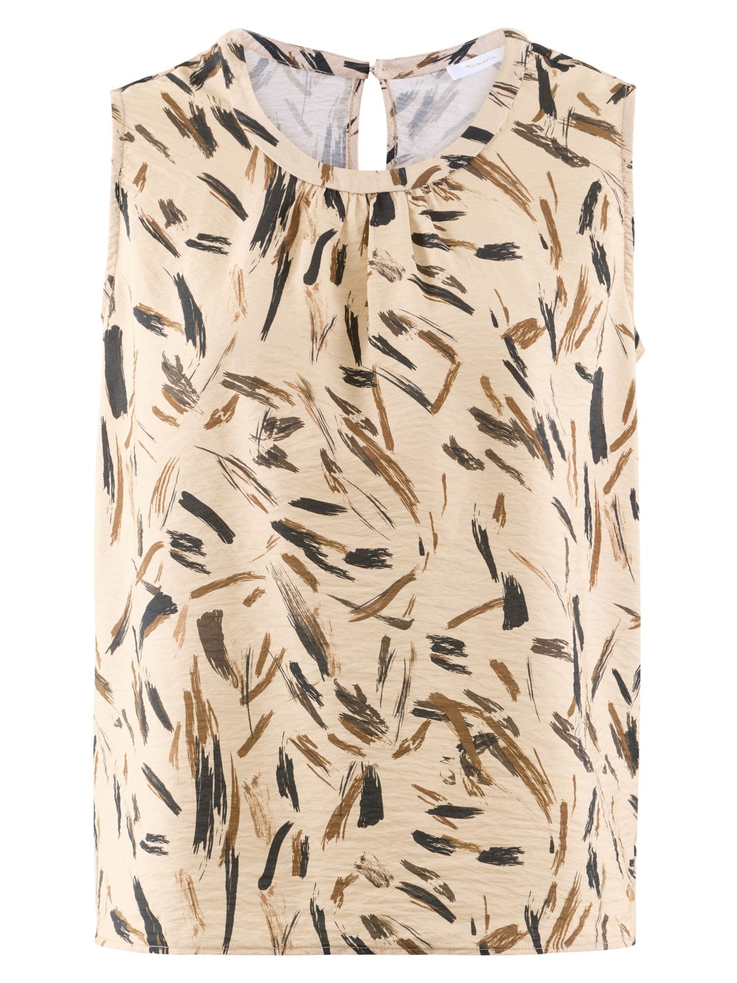 Tamaris Blouse 'Ebina' in Brown: front