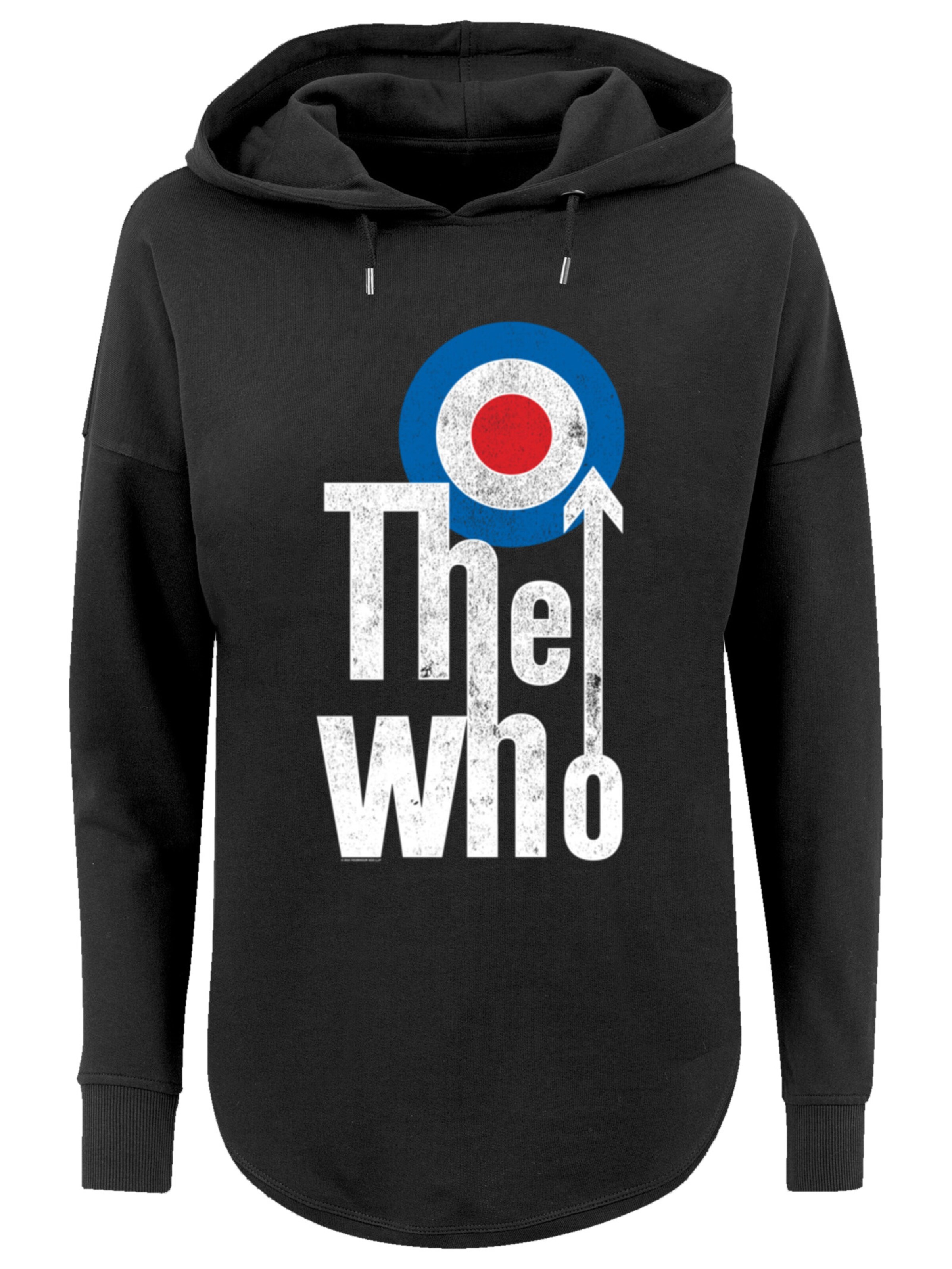 Sweat-shirt 'The Who' F4NT4STIC en noir : devant