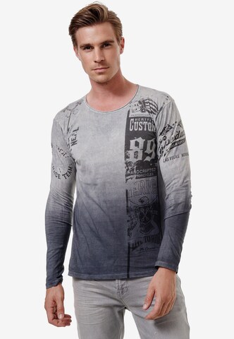 Rusty Neal Langarmshirt in Grau: predná strana