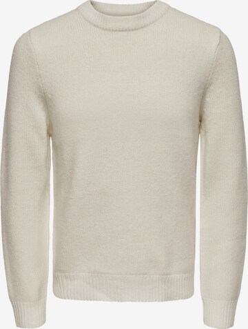 Only & Sons Sweater 'RIO' in White: front