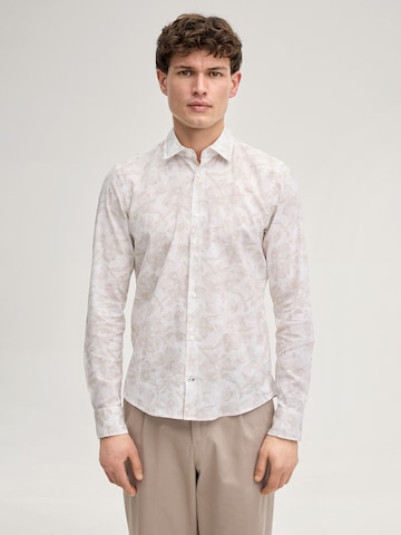 Coupe slim Chemise 'Pit' JOOP! en blanc : devant