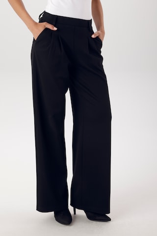 Aniston SELECTED Loosefit Hose in Schwarz: Vorderseite