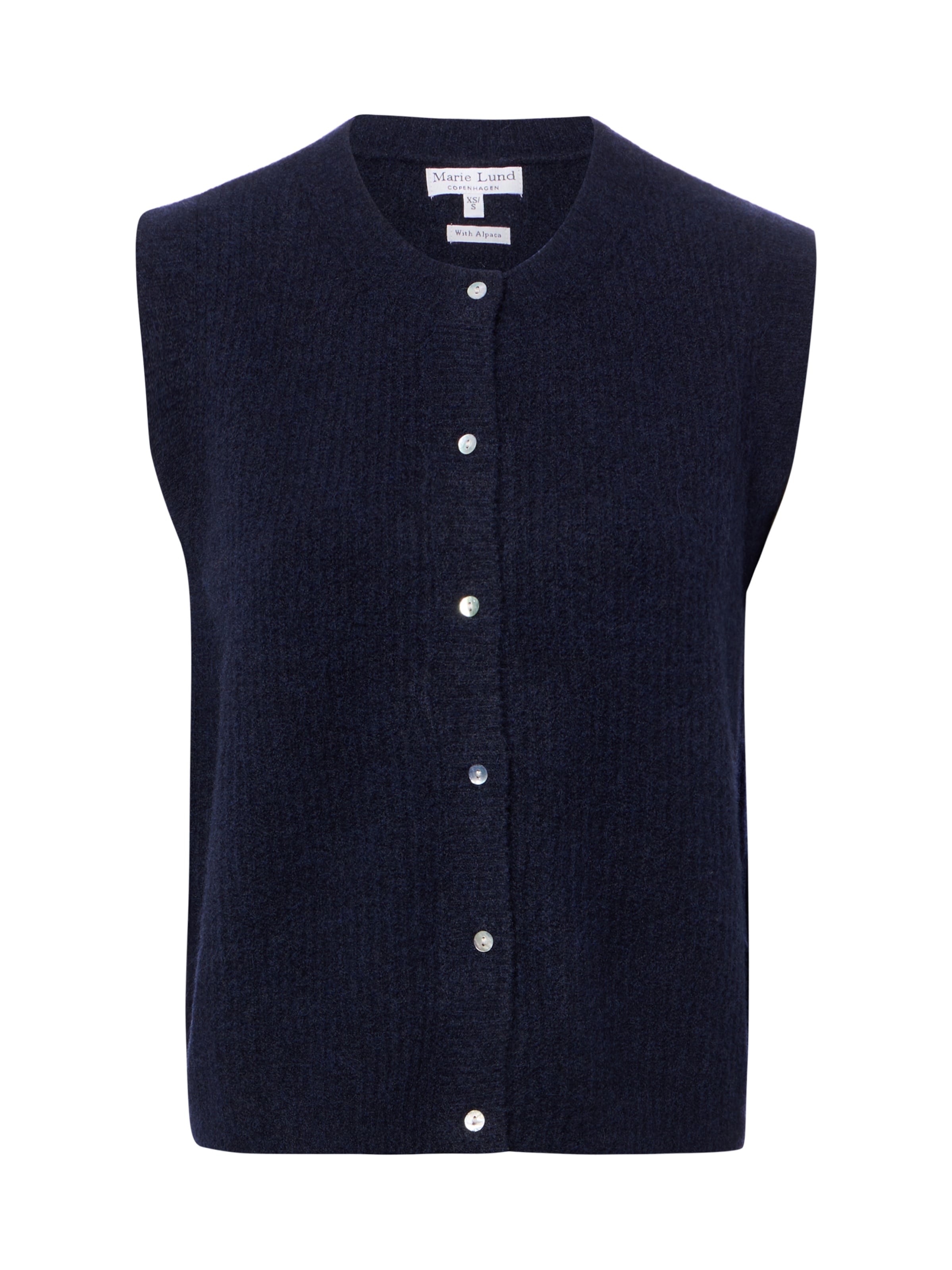 Marie Lund Knit Cardigan in Blue: front