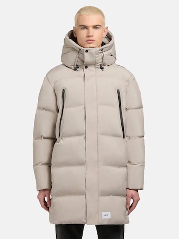 Cappotto invernale di khujo in grigio: frontale