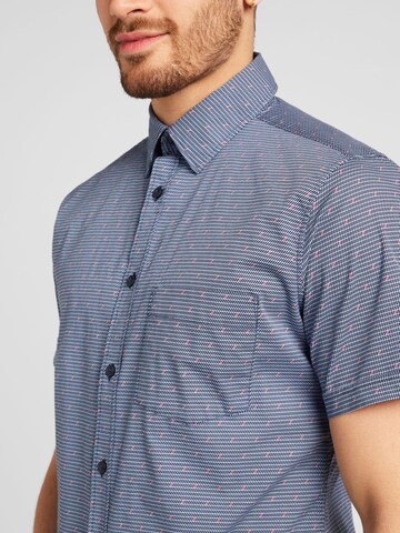 s.Oliver - Ajuste regular Camisa en azul