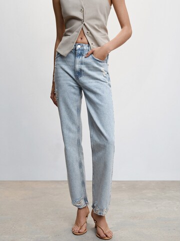 MANGO Tapered Jeans 'Brooklyn' i blå: forside