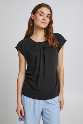 Camicia da donna 'BYPERL' di b.young in nero: frontale