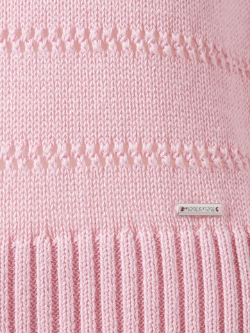 MORE & MORE Pullover 'Ajour' in Pink