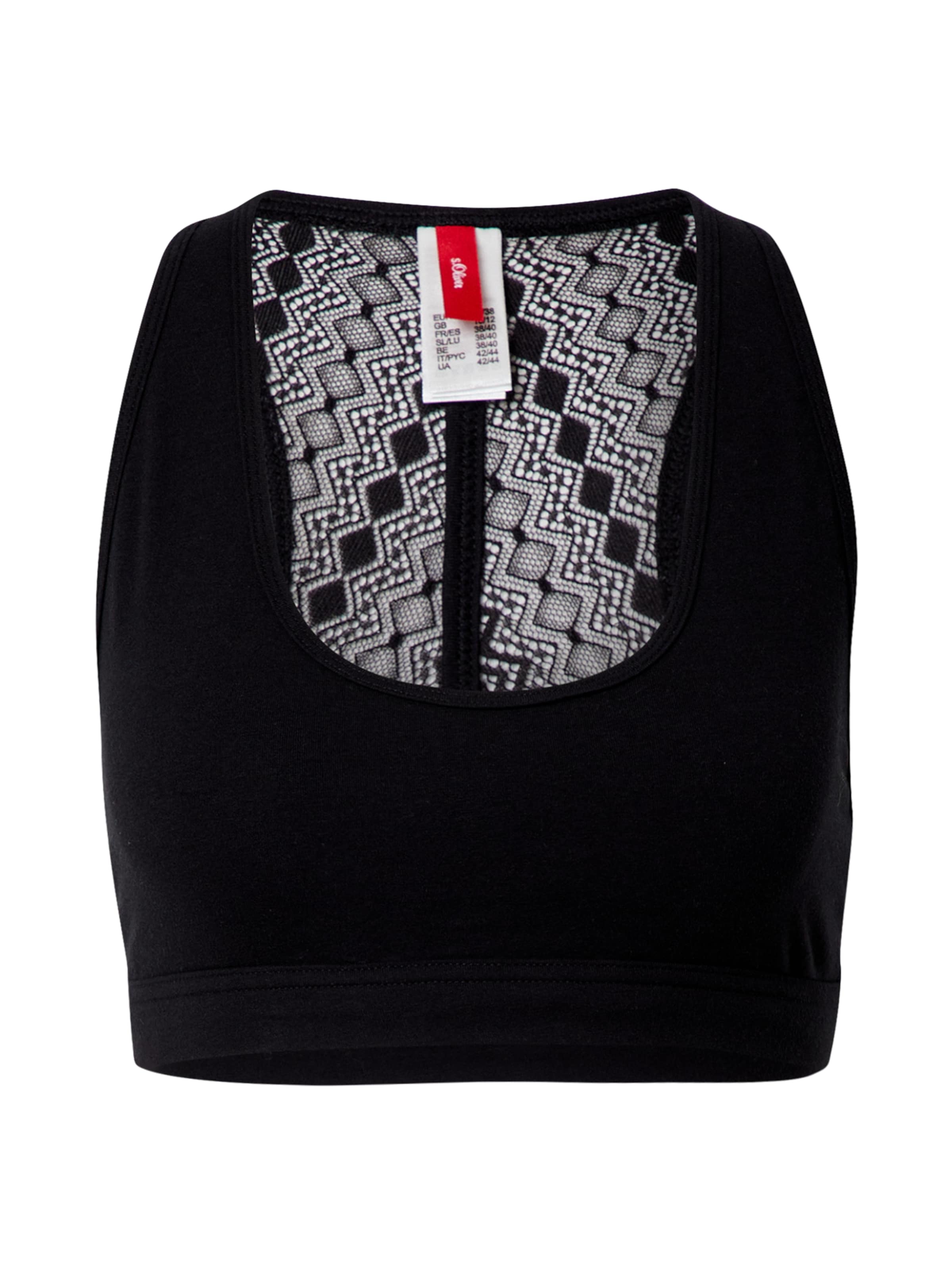 s.Oliverregular Grudnjak - crna boja: prednji dio