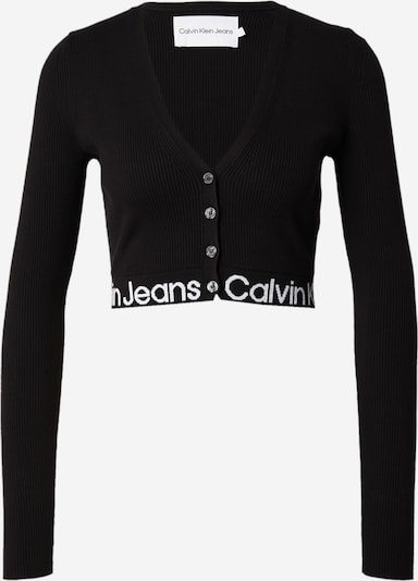 Calvin Klein Jeans Cardigan en noir / blanc, Vue avec produit