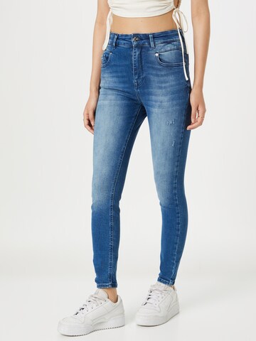 Skinny Jean 'MILA' ONLY en bleu : devant