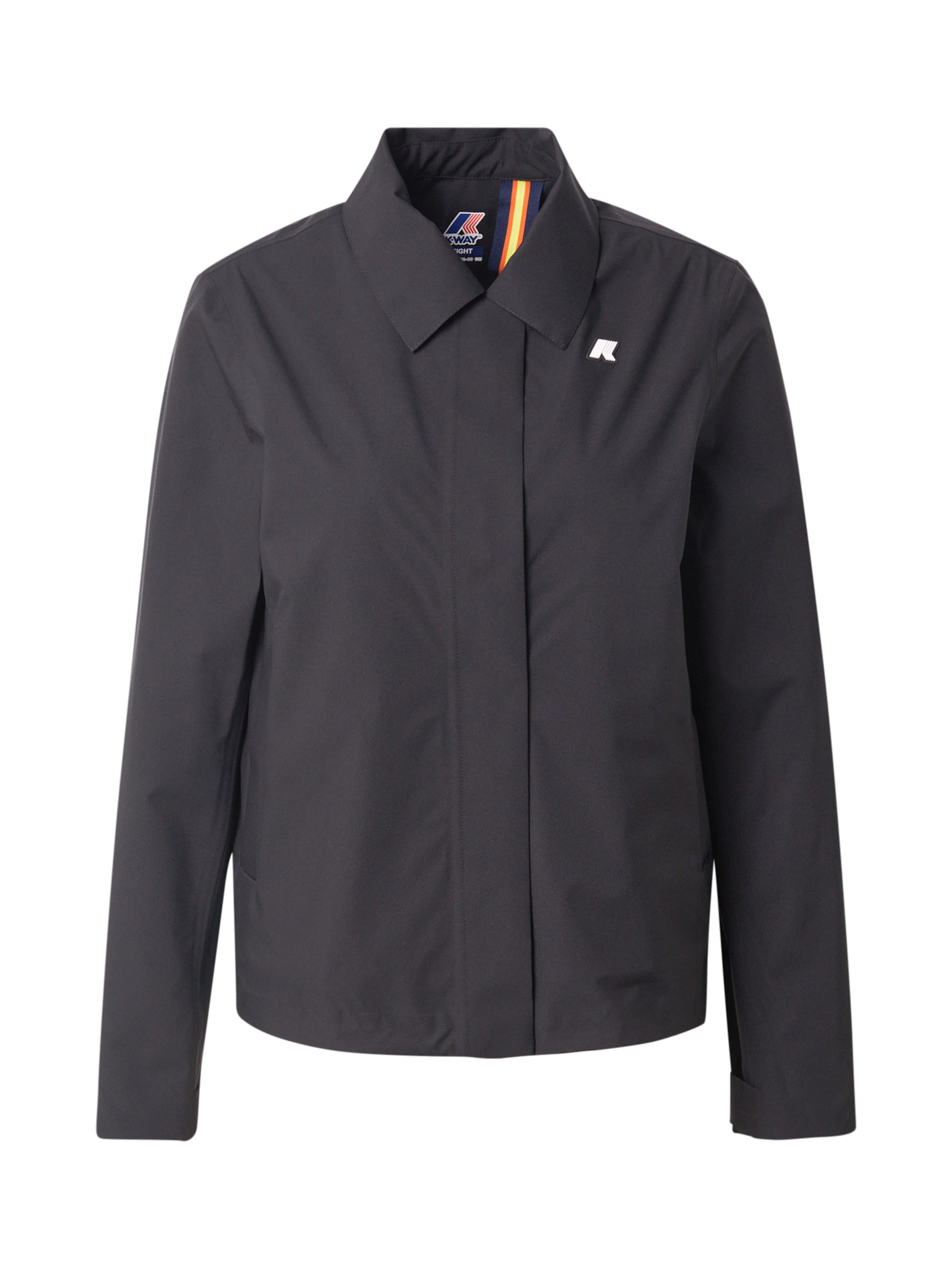 K-Way Φθινοπωρινό και ανοιξιάτικο μπουφάν 'ARABEL' σε μαύρο: μπροστά