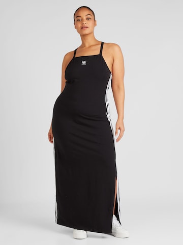 Rochie de la ADIDAS ORIGINALS pe negru: față