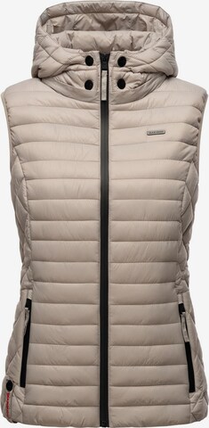 MARIKOO Vest 'Hasenpfote' in Grey: front