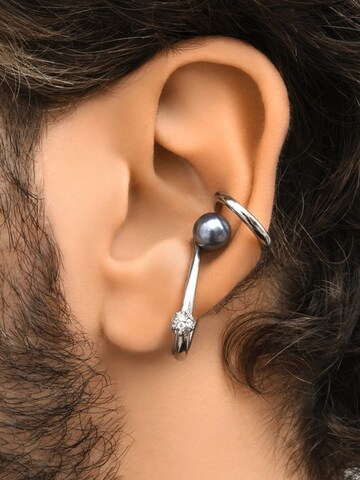 YParis Earrings 'Ear cuff YUNA' in Silver: front