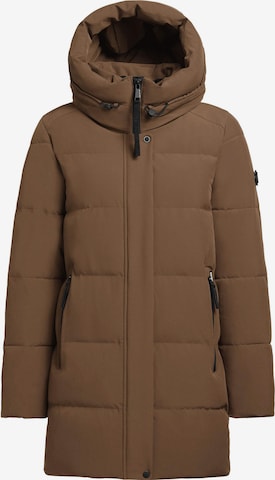 Manteau d’hiver 'Lola' khujo en marron : devant
