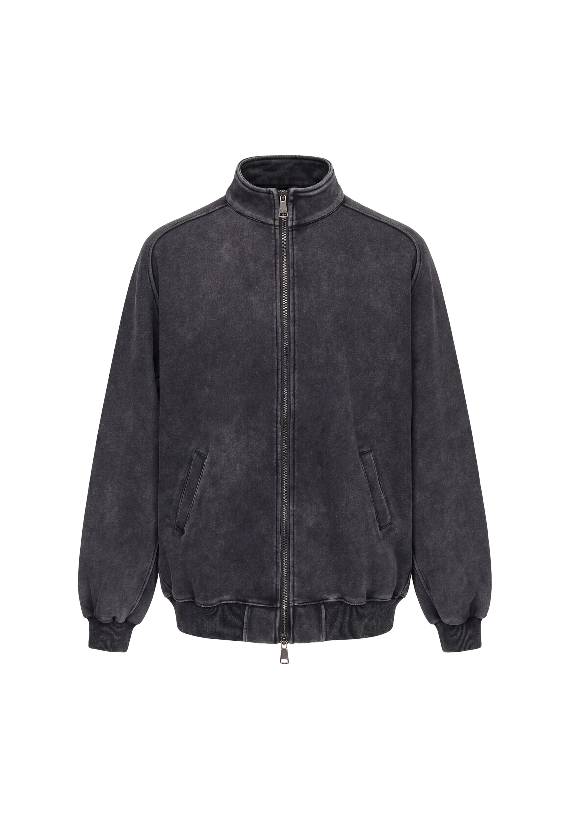 Veste de survêtement myMo ROCKS en gris : devant