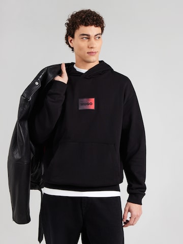 HUGO Sweatshirt 'Dano' in Black: front