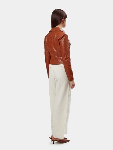 Veste mi-saison 'Biker' Influencer en marron