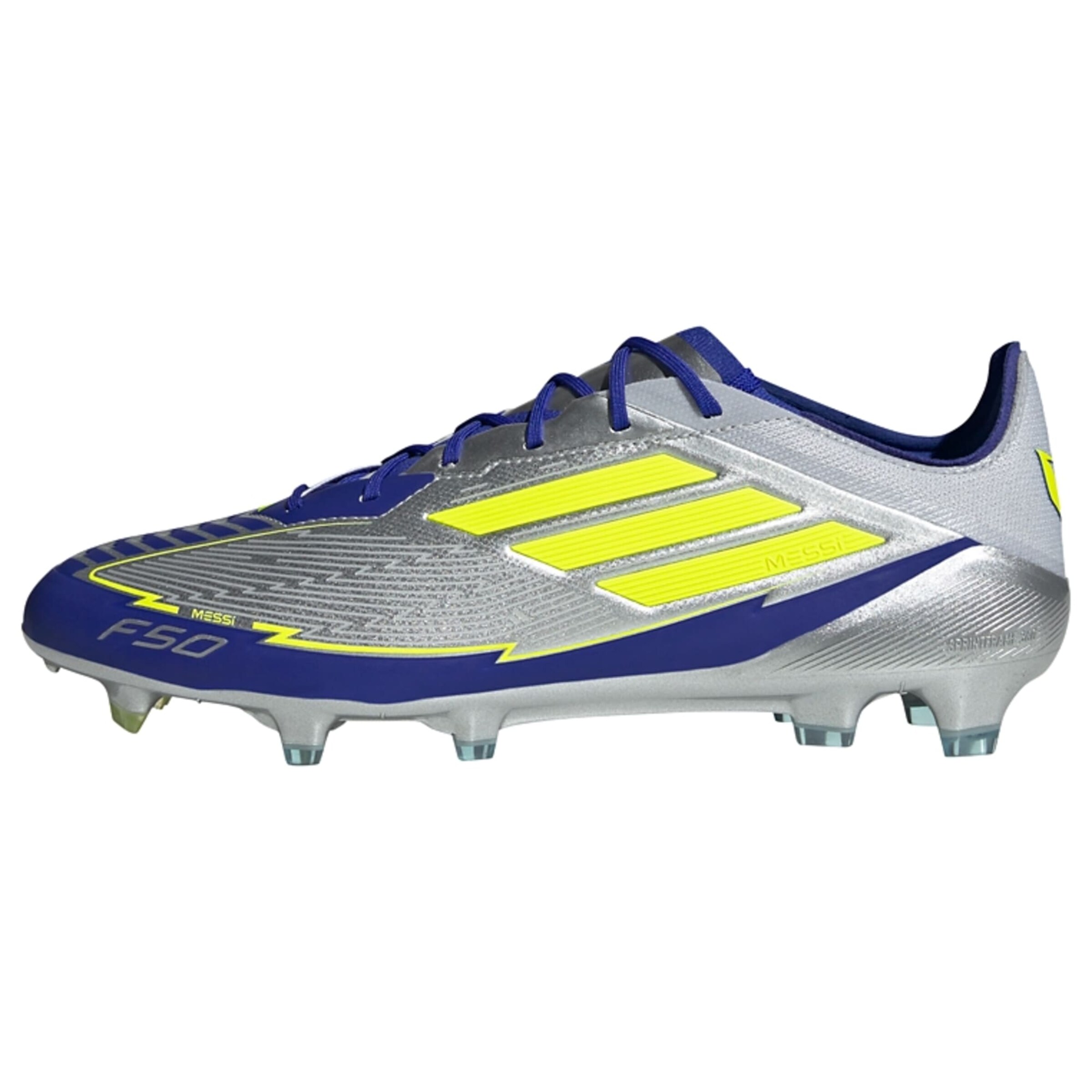 ADIDAS PERFORMANCE - Zapatillas de fútbol 'F50 Elite Messi' en plata: frente