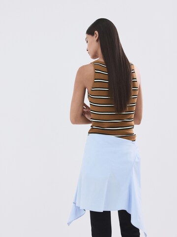 MANGO Knitted top 'LUKO' in Brown