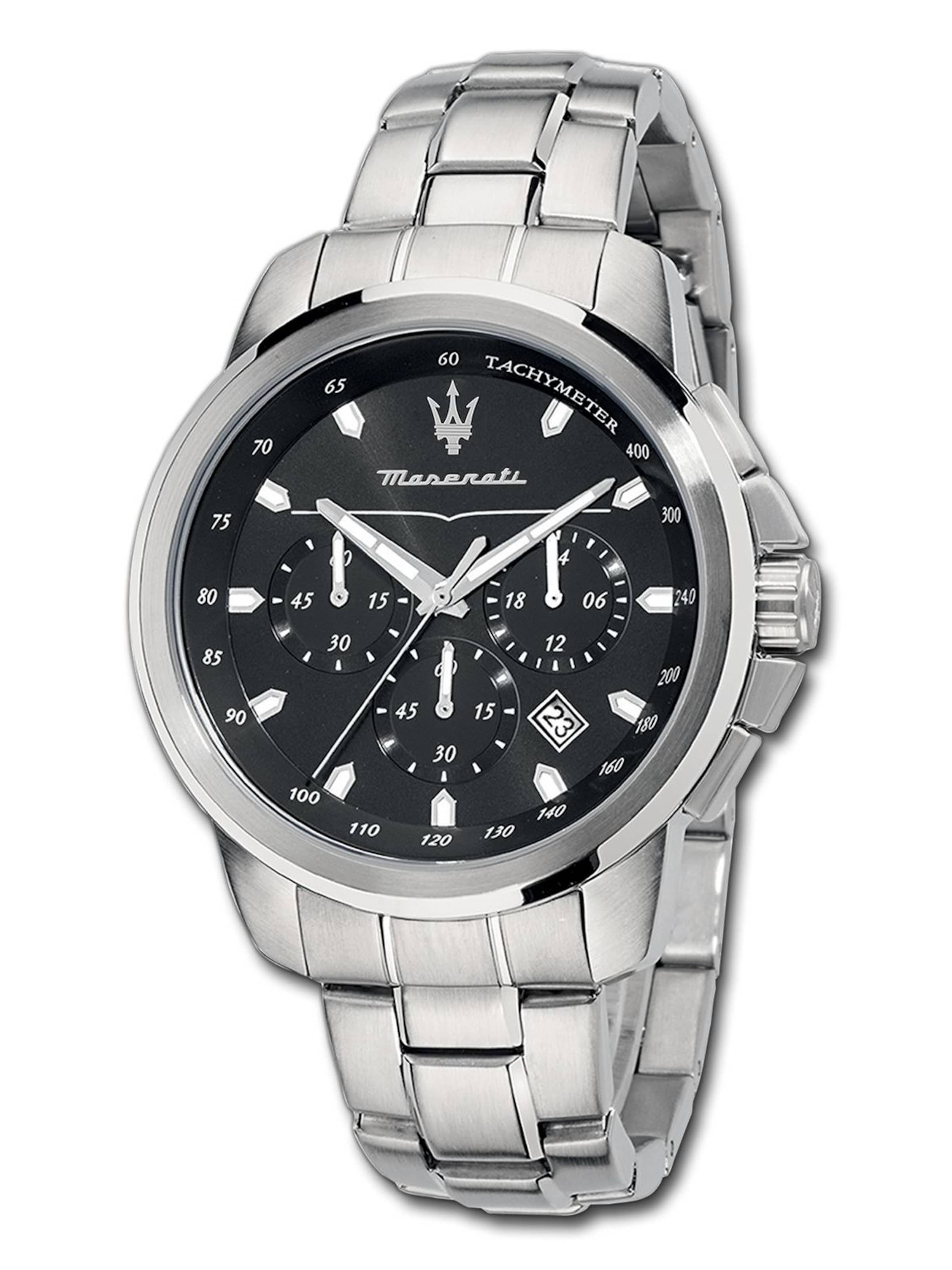 Maserati Analoog horloge in Zilver: voorkant