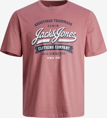 JACK & JONES Μπλουζάκι σε ροζ: μπροστά