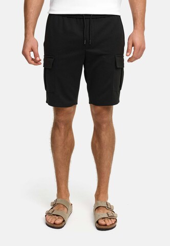 INDICODE JEANS Regular Cargo trousers ' Nezzo ' in Black: front