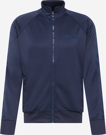 Hummel Sportovní bunda – modrá: přední strana