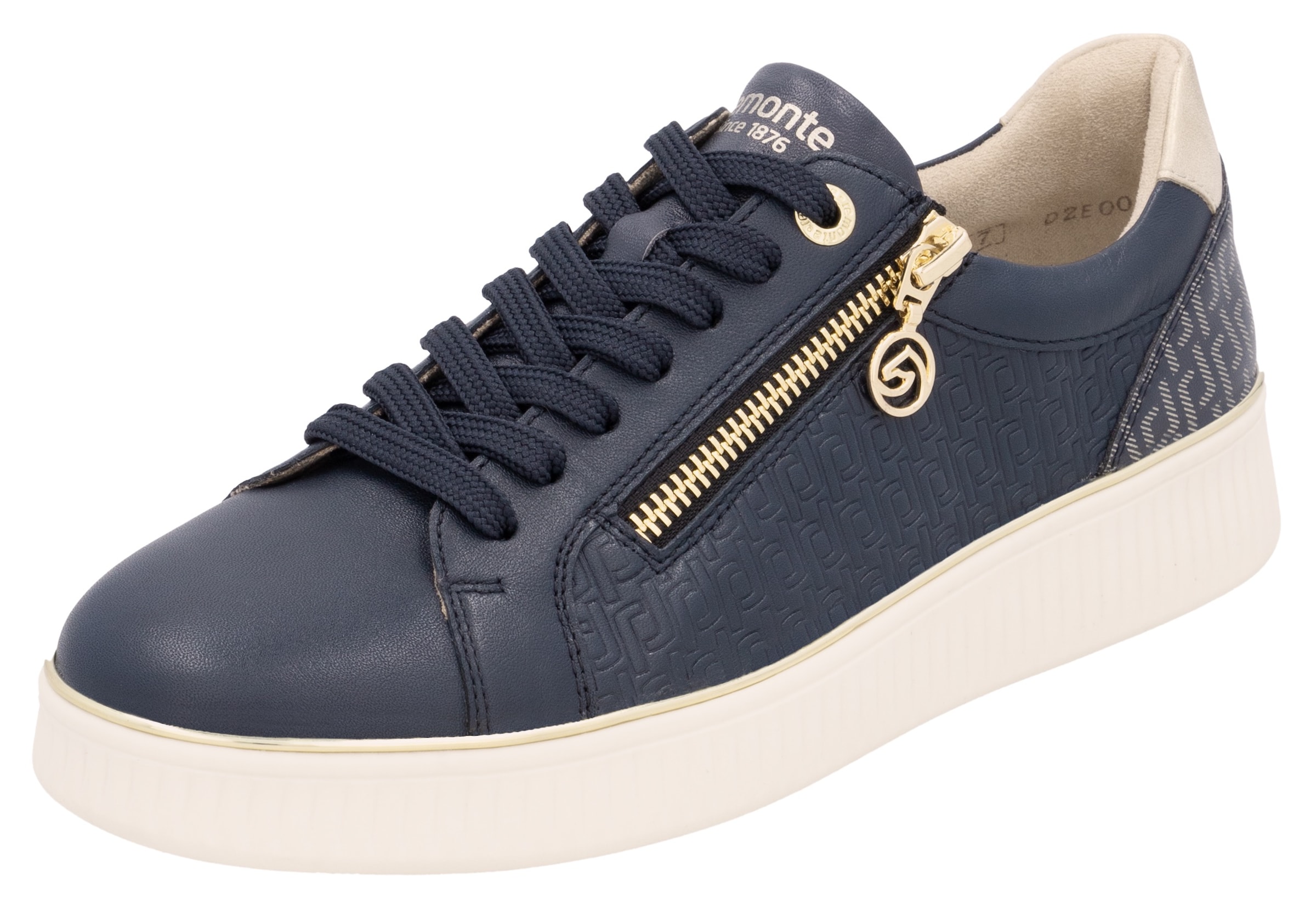 Baskets basses REMONTE en bleu : devant