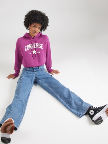 CONVERSE Свитшот в Лиловый