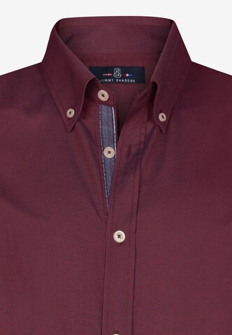 Jimmy Sanders Regular fit Button Up Shirt in Red