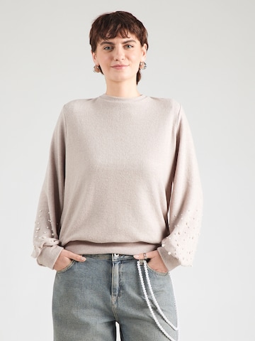 Hailys - Pullover 'An44tonia' em bege: frente