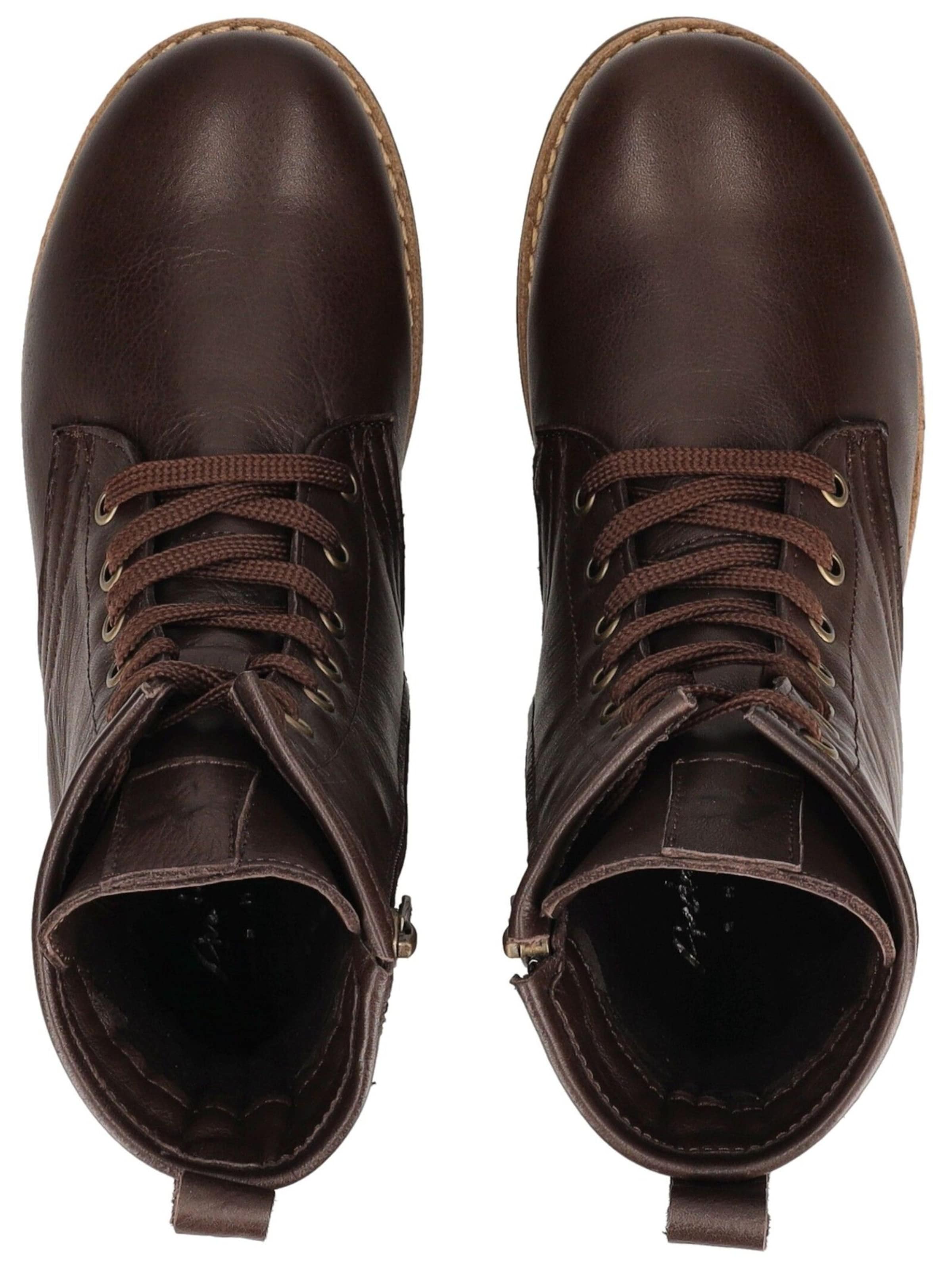 ANDREA CONTI Lace-up bootie in Brown