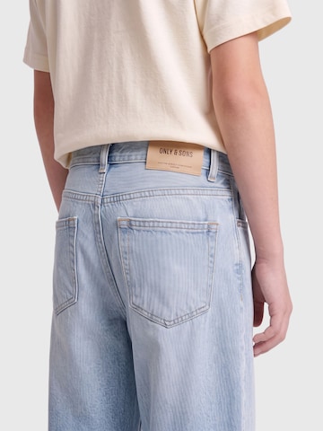Only & Sons Junior Loosefit Jeans 'OSJFade' i blå
