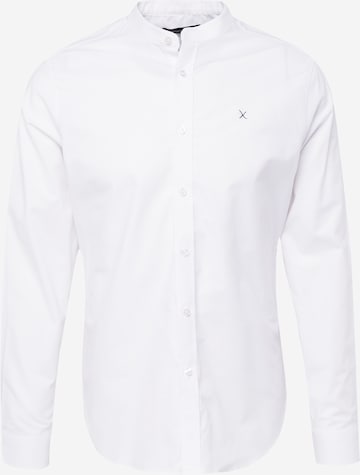 Clean Cut Copenhagen Regular fit Button Up Shirt in White: front