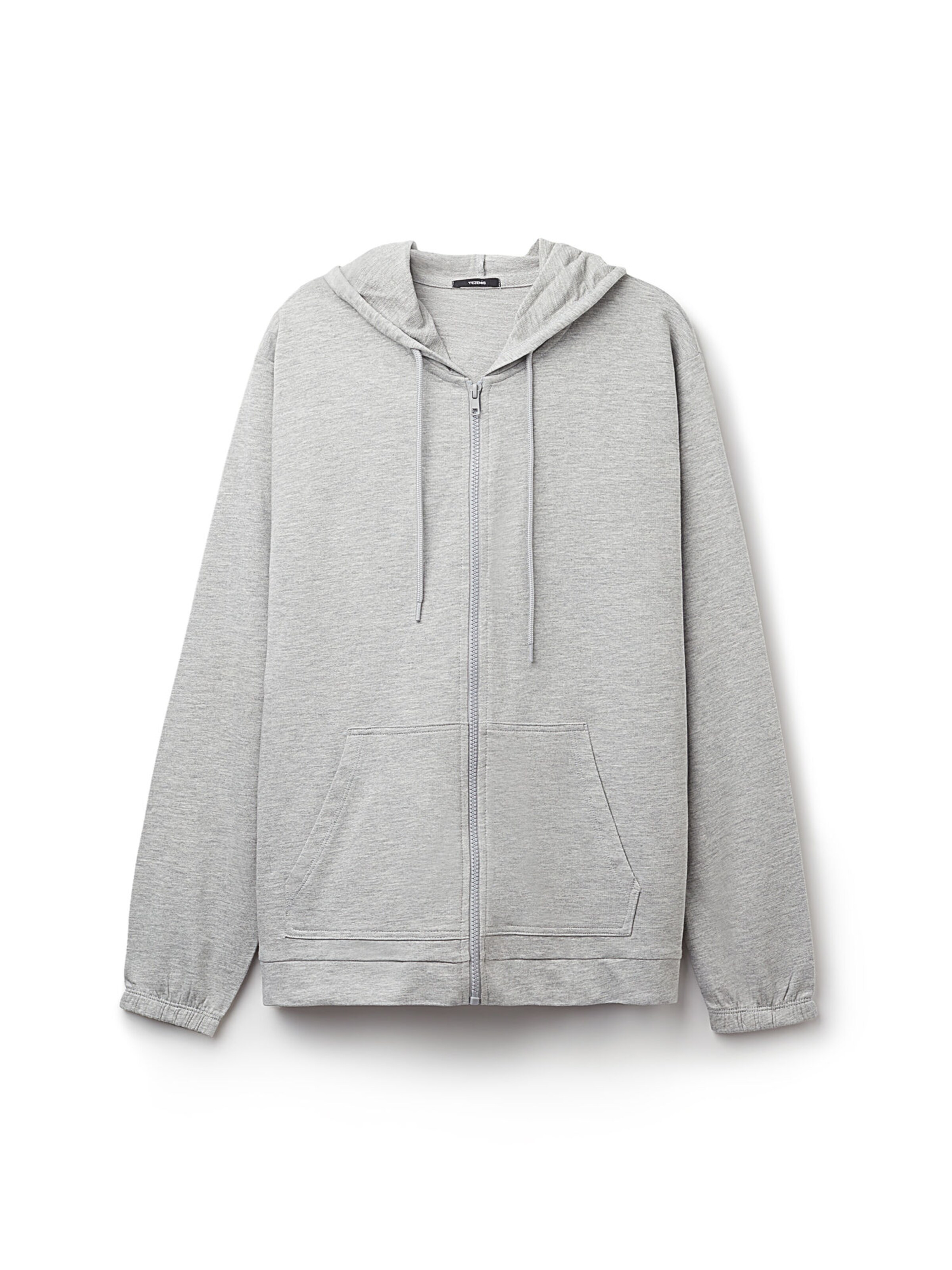Tezenis Zip-Up Hoodie in Grey: front