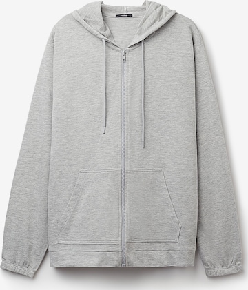 Tezenis Zip-Up Hoodie in Grey: front